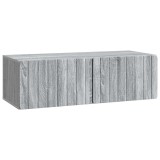 vidaXL Oglindă TV montată pe perete Sonoma gri 98 x 41 x 30 cm 898361