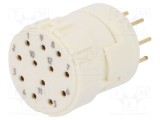 Conector HARTING M23 Signal 12 pini mamă THT 200V 8A