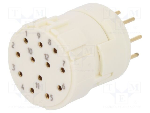Conector HARTING M23 Signal 12 pini mamă THT 200V 8A