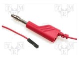 Cablu de măsurare 60VDC 3A 1m roșu 4mm