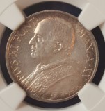 Moneda Vatican 5 Lire 1936 NGC MS64 - Super patina