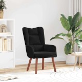 VidaXL Fotoliu de relaxare Negru 63 x 67 x 94 cm Catifea