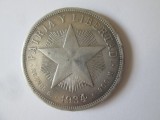 Rara! Cuba 1 Peso 1934 argint 900 moneda din imagini,diametrul=38 mm,greutate=26,70 grame, America Centrala si de Sud
