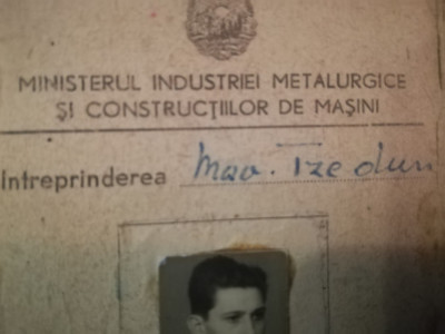 Certificat de Muncitor calificat, &amp;Icirc;ntreprinderea Mao Tzedun București, comunism foto