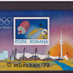 RO-0073=Romania 1972-Lp 799-J.O. de vara Munchen,colita NDT TURNUL calitate MNH