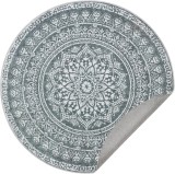Cumpara ieftin Covor rotund Songmics Gri inchis 120x120 cm
