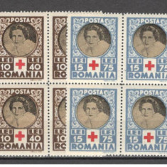 Romania.1945 Crucea Rosie bloc 4 CR.25