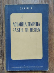 ACUARELA, TEMPERA, PASTEL SI DESEN, D.I. KIPLIK, 1950 foto