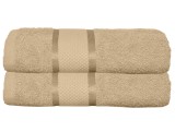 Cumpara ieftin Prosop de baie 70x130 cm, bumbac, densitate 400 g mp, Bej, Oem