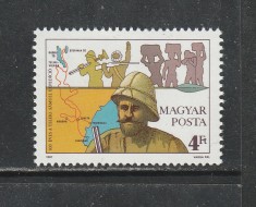 Ungaria 1987- A 100-a Aniversare a Expeditiei Africane 1v MNH