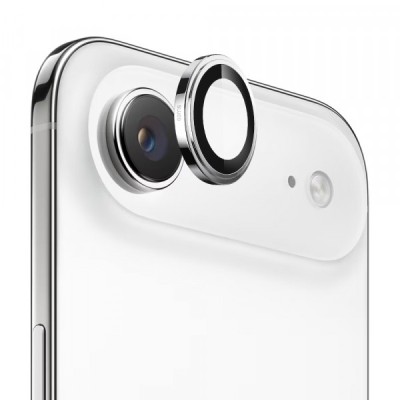 Folie de protectie Camera Spate Blueo Sapphire Crystal pentru Apple iPhone 17 Air, Sticla Securizata, Argintie foto