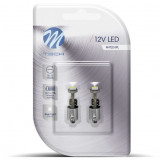 Set 2 Buc Bec Led M-Tech T4W 12V BA9S Alb LB319W, General