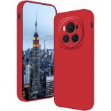 Husa de protectie, flippy, pentru honor magic 6 pro, liquid silicone, cu microfibra pe interior, protectie antisoc, compatibil incarcare wireless, ros