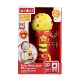 Jucarie microfon pentru bebelusi rock star, Winfun 0722
