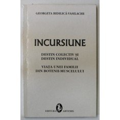 INCURSIUNE , DESTIN COLECTIV SI DESTIN INDIVIDUAL , VIATA UNEI FAMILII DIN BOTENII - MUSCELULUI de GEORGETA BIDILICA - VASILACHE , ANII &#039;90