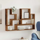 Cubo de perete cu raft Lemn vechi 96 x 12 x 64 cm Lemn compozit