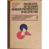 PROBLEME DE ALGEBRA ANALIZA MATEMATICA SI GEOMETRIE. 173 TESTE PENTRU INVATAMANTUL PREUNIVERSITAR-M. BECHEA-233055