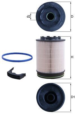 Filtru combustibil MAHLE KX705D foto