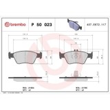 Placute frana Mercedes Clasa C (W202) 03.93-05.00, Clasa C T-Model (S202) 06.96-03.01, Clk (C208) 06.97-12.03, Clk Convertible (A208) 03.98-03.02, Cl, BREMBO