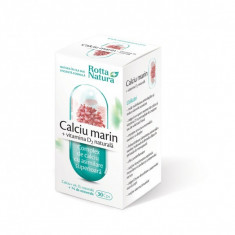 Calciu marin+vitamina D2 naturala 30 capsule - ROT foto