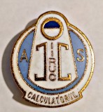 INSIGNA FOTBAL AS IIRUC CALCULATORUL BUCURESTI ROTUNDA