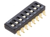 Comutator DIP-SWITCH 8 secțiuni ON-OFF 0,025A 24VDC