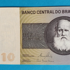 10 Cruzeiros nedatata anii 1970 Bancnota veche Brazilia - UNC