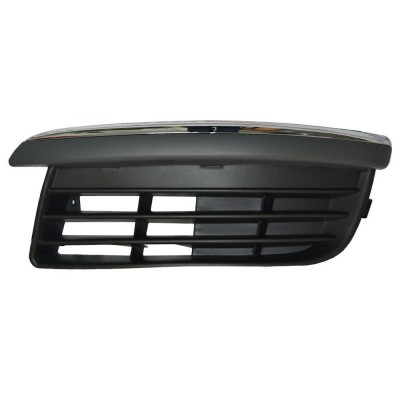 Grila bara fata Vw Jetta, Vw Golf V Variant 1K 2005-2010, Stanga, capac proiector ceata fara decupaj , complet cu element cromat foto