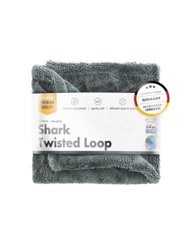 Prosop auto ultra absorbant Chemicalworkz Shark Twisted Loop Towel, 1400GSM gri 40x40 cm