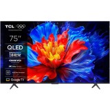 Televizor TCL QLED 75P8K, 189 cm, Smart Google TV, 4K Ultra HD, 100Hz, Clasa F (Model 2025)