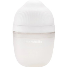 Biberon Anticolici Mombella Breast-Like cu Tetina M flux mediu, 100% Silicon, 210 ml Ivory foto