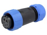 Mufă SP21 Mamă 5 PIN IP68 7-12mm 5A 30A Cablu