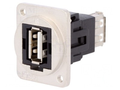 Adaptor USB 2.0 Metalic Dual-Soclu foto
