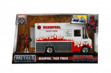 JADA MARVEL SET CAMIONUL DE MANCARE SCARA 1:24 SI FIGURINA METALICA DEADPOOL SuperHeroes ToysZone, Simba