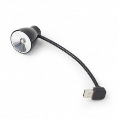 LAMPA LED USB pentru notebook GEMBIRD lumina alba-rece black &amp;amp;quot;NL-02&amp;amp;quot; (include TV 0.15 lei) foto