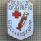 Y 1056 INSIGNA -DONATOR ONORIFIC-CRUCEA ROSIE A RPR - PENTRU COLECTIONARI