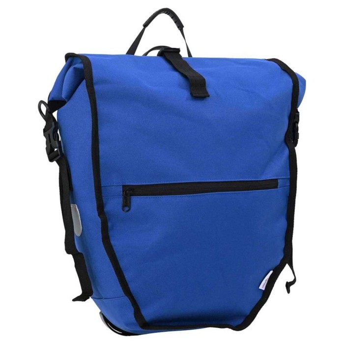 vidaXL Geantă de bicicletă albastru 32.5 x 17 x 57 cm Poliester