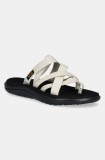 Teva slapi Voya Zillesa femei, culoarea bej, cu toc plat, 1117032