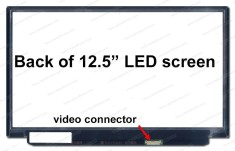 Laptop display LP125WH2 IPS 12.5 inch slim 40 pin no brackets foto
