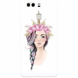 Husa silicon pentru Huawei P9 Plus, Unicorn Girl