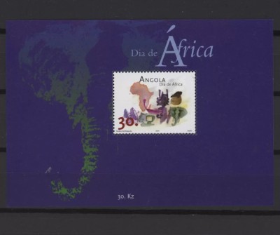 Angola 2001 - Ziua Africii, colita neuzata foto
