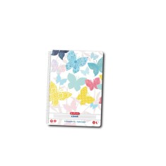 Caiet Herlitz, motiv enjoy life, economic A4, 100 file, cu spirala, patratele