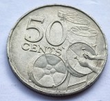 456. Moneda Trinidad Tobago 50 cents 1979, America Centrala si de Sud