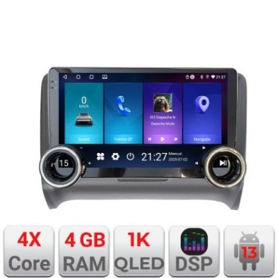 Navigatie Audi TT 2004-2011 Kit-078 Edotec 4+64 10.5 inch Incell 1K android Wifi 5Ghz gps internet CarStore Technology foto