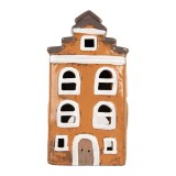 Cumpara ieftin Candela Craciun Casuta ceramica multicolora 13x10x24 cm
