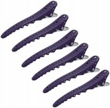 Clame de păr violet pentru galeria de produse 6 bucăți