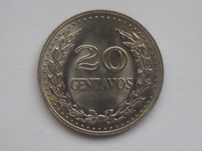 20 CENTAVOS 1977 COLUMBIA-AUNC foto