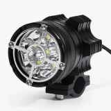 Proiector led cu semnalizare moto/atv/auto, 6500K, 45W, aluminiu, Motowolf