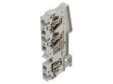 Conector &Icirc;mbinare Șine 0,2-6mm2 3 Borne Gri 8.2mm