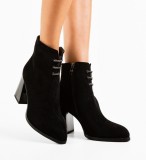 Cumpara ieftin Botine dama Bone Negre